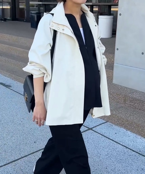 Emma Taylor(エマテイラー)の「2wayライトフレアーマウンテンパーカー(マウンテンパーカー・レディース・オフホワイト/ブラック/ネイビー/ベージュ/モカ・FREE)」の22枚目の写真