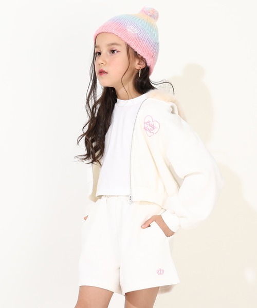 ファー付パーカー ショートパンツ セットアップ 0079K（アンサンブル）｜BABYDOLL（ベビードール） 5,940円