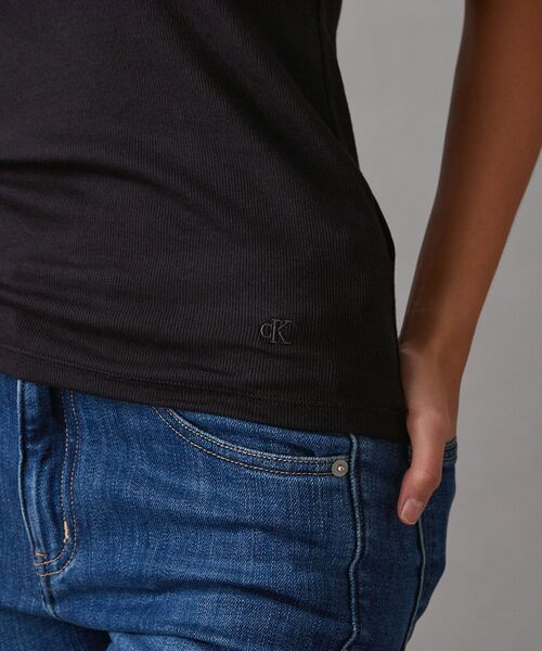 コットンカウンターリブタンクトップ（タンクトップ）｜Calvin Klein（カルバン・クライン）