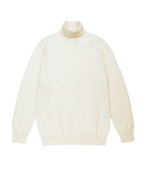 SAKAZEN（サカゼン）の「DESHENG デシェン カシミヤ100％ 無地 タートルネック セーター（ニット/セーター・メンズ・オレンジ/グレー/ブラック/サックスブルー/グレー系その他/アイボリー・LL/M/L）」の20枚目の写真