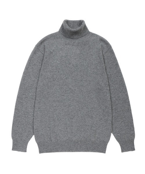 SAKAZEN（サカゼン）の「DESHENG デシェン カシミヤ100％ 無地 タートルネック セーター（ニット/セーター・メンズ・オレンジ/グレー/ブラック/サックスブルー/グレー系その他/アイボリー・LL/M/L）」の21枚目の写真