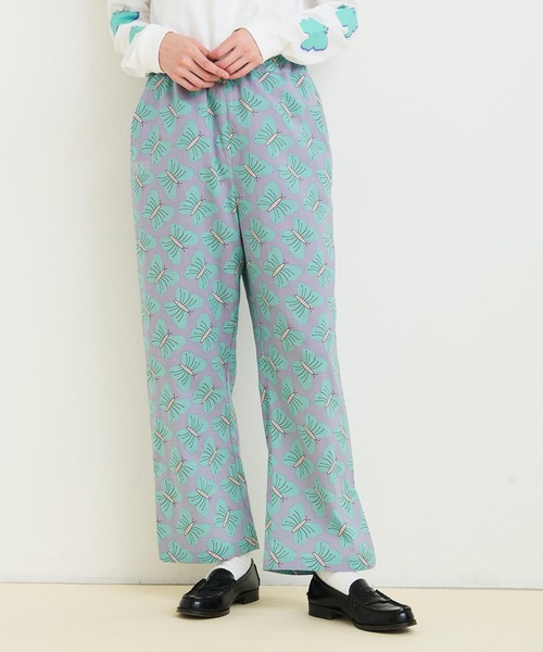 i am in fact… butterfly flower パンツ I am I in fact（アイアムアイインファクト）の「○Butterfly