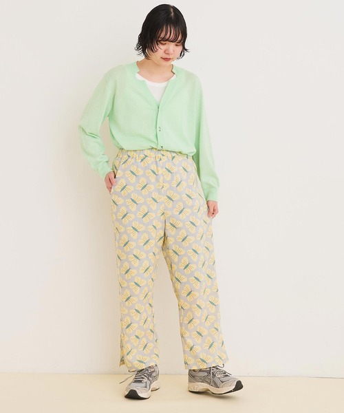 I am I in fact...（アイアムアイインファクト）の「●Butterfly flower パンツ（その他パンツ・レディース・パープル/グレー・FREE）」の4枚目の写真