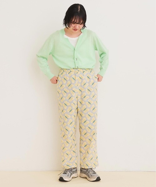 I am I in fact...（アイアムアイインファクト）の「●Butterfly flower パンツ（その他パンツ・レディース・パープル/グレー・FREE）」の3枚目の写真