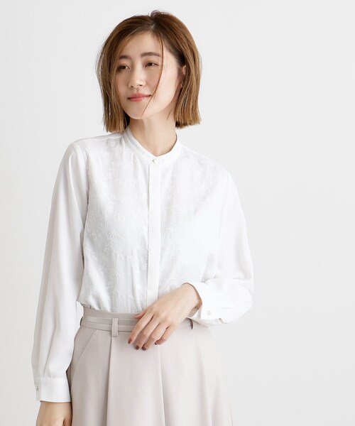 grove(グローブ)の「刺繍シャツブラウス(シャツ/ブラウス・レディース・オフホワイト/ホワイト系7・02/03/05/04/01)」の3枚目の写真