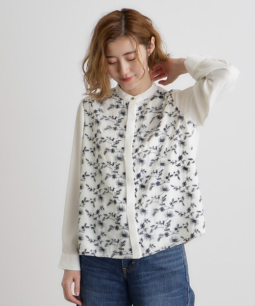 grove(グローブ)の「刺繍シャツブラウス(シャツ/ブラウス・レディース・オフホワイト/ホワイト系7・02/03/05/04/01)」の13枚目の写真