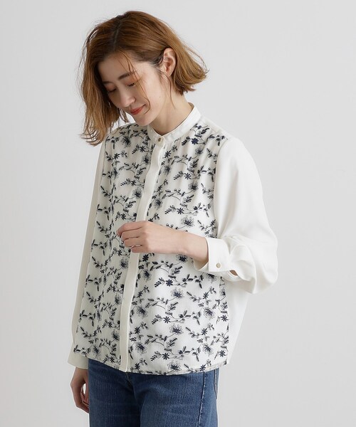 grove(グローブ)の「刺繍シャツブラウス(シャツ/ブラウス・レディース・オフホワイト/ホワイト系7・02/03/05/04/01)」の14枚目の写真