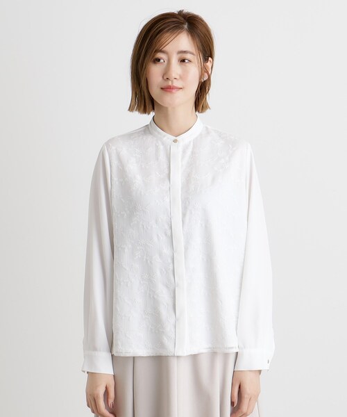 grove(グローブ)の「刺繍シャツブラウス(シャツ/ブラウス・レディース・オフホワイト/ホワイト系7・02/03/05/04/01)」の18枚目の写真