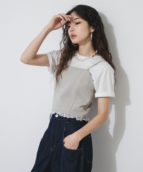 ベアトップビスチェ【セットアップ対応】（キャミソール）｜bohmal