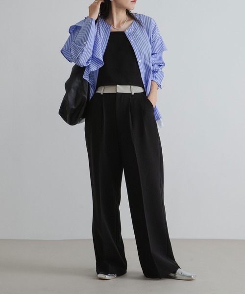 bohmal（ボマール）の「ベアトップビスチェ【セットアップ対応】（キャミソール・レディース・ブラック/グレイッシュベージュ・FREE）」の4枚目の写真