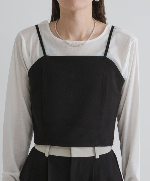 ベアトップビスチェ【セットアップ対応】（キャミソール）｜bohmal