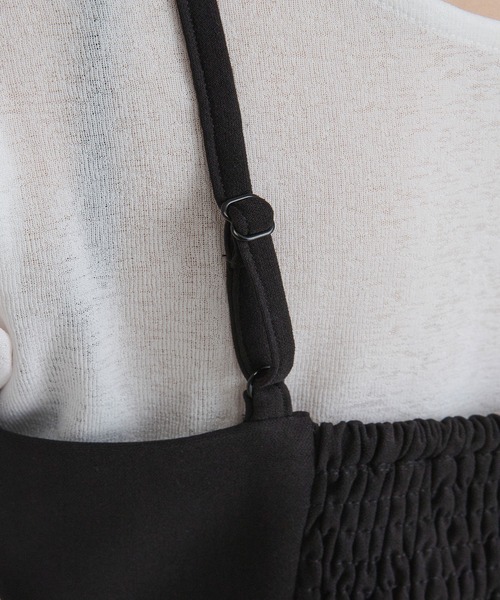 bohmal（ボマール）の「ベアトップビスチェ【セットアップ対応】（キャミソール・レディース・ブラック/グレイッシュベージュ・FREE）」の15枚目の写真