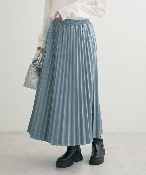 Petit fleur（プチフルール）の「・Petit Fleur ラメプリーツスカート（スカート・レディース・グリーン/ブラック/アイボリー・FREE）」の4枚目の写真