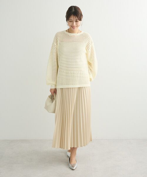 Petit fleur（プチフルール）の「・Petit Fleur ラメプリーツスカート（スカート・レディース・グリーン/ブラック/アイボリー・FREE）」の12枚目の写真