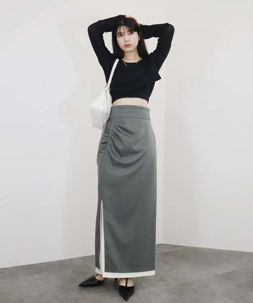 セール】【ZOZO限定】ショート丈シアートップス／short sheer