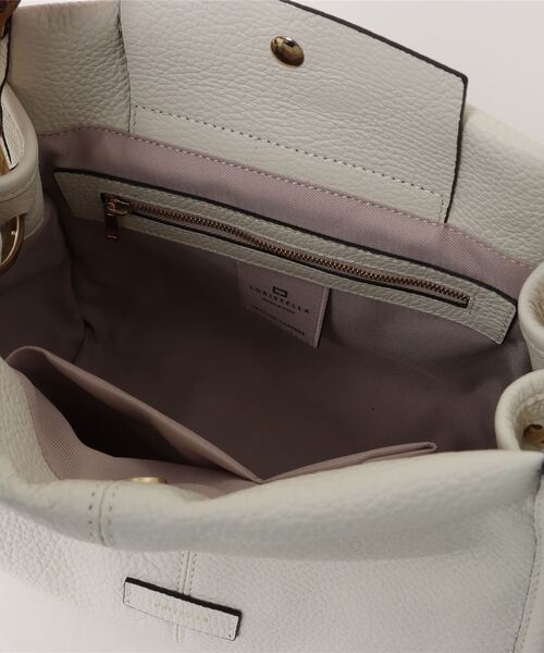 LORISTELLA(ロリステッラ)の「【LORISTELLA】バンブーハンドルレザーバッグ(Q56414)(ハンドバッグ・レディース・アイボリー/ベージュ・ALL)」の5枚目の写真