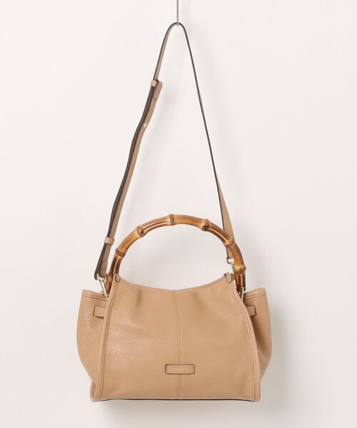 LORISTELLA(ロリステッラ)の「【LORISTELLA】バンブーハンドルレザーバッグ(Q56414)(ハンドバッグ・レディース・アイボリー/ベージュ・ALL)」の6枚目の写真