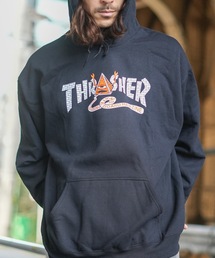TOY MACHINE PYRAMID HOODIE SWEAT PARKA/スラッシャー前面プリントフード付きプルパーカー