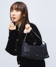 YIE YIE（イエイエ）の「YIEYIE (イエイエ) チェーンストラップ グリッター ハンドバッグ SIERRA YIE17BB13（ハンドバッグ）」