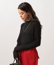 BAYFLOW | [レイヤードスタイルに]シアーハイネックプルオーバー(Tシャツ/カットソー)