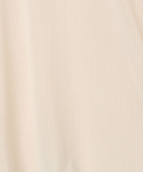 BAYFLOW（ベイフロー）の「[レイヤードスタイルに]シアーハイネックプルオーバー（Tシャツ/カットソー・レディース・オフホワイト/ブラック・FREE）」の13枚目の写真