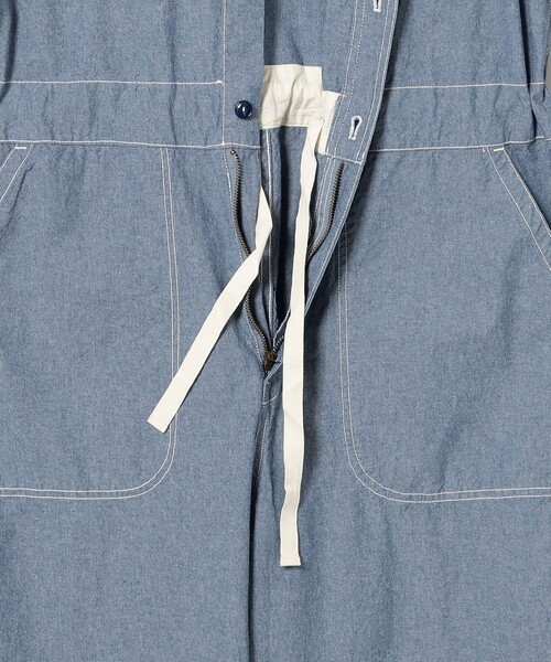 BEAMS BOY(ビームスボーイ)の「シャンブレー ステンシル オールインワン(サロペット/オーバーオール・レディース・ブルー系その他4/ブラック・ONE SIZE)」の18枚目の写真