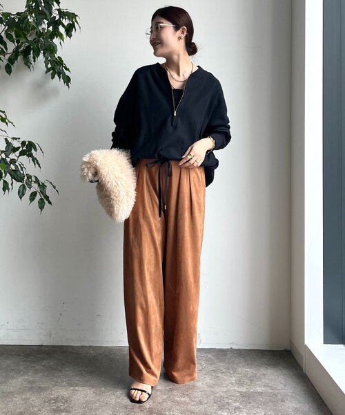 DOUDOU ハーフジップスウェット 新色追加】【インフルエンサー OKOCHI企画】ハーフジップ