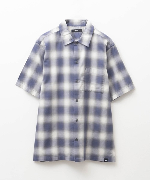Mossimo(モッシモ)の「MOSSIMO パナマオンブレシャツ(シャツ/ブラウス・メンズ・ブラック系/アイボリー系/ブルーグレー・S/M/L/XL)」の3枚目の写真