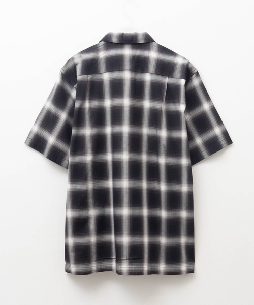 Mossimo(モッシモ)の「MOSSIMO パナマオンブレシャツ(シャツ/ブラウス・メンズ・ブラック系/アイボリー系/ブルーグレー・S/M/L/XL)」の4枚目の写真
