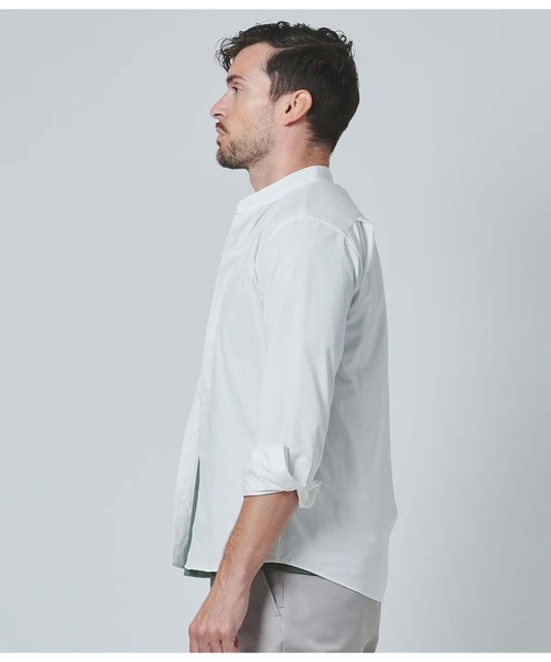 junhashimoto（ジュンハシモト）の「STRETCH BANDCOLLAR（シャツ/ブラウス・メンズ・ネイビー/ホワイト/ブラック・3/5/2）」の5枚目の写真