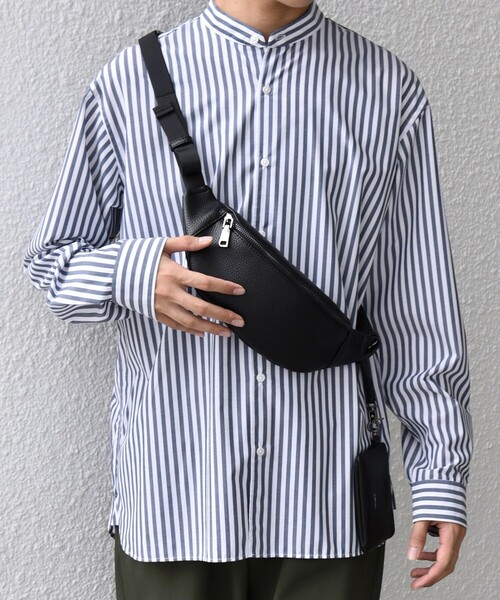 【値下げ中】SHIPS コラボ　レザーのバッグ SHIPS: スマート レザー ショルダーバッグ（ショルダーバッグ）｜SHIPS