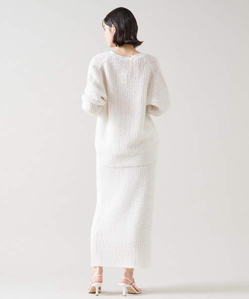 Tiara（ティアラ）の「ツイードライクカーディガン（カーディガン/ボレロ・レディース・ホワイト/ブラック・FREE）」の8枚目の写真