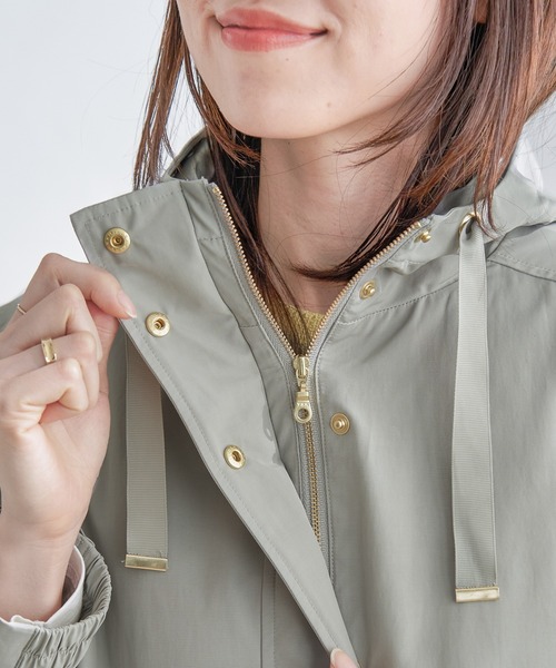 ikka(イッカ)の「【雑誌InRed4月号掲載】撥水花粉リリースマウンテンパーカー【親子コーデ】(マウンテンパーカー・レディース・チャコールグレー/オフホワイト/クリアグリーン/ピンクベージュ・M/L/S)」の13枚目の写真