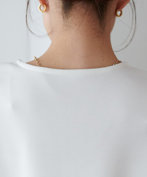 DISCOAT（ディスコート）の「【WEB限定】ペプラムノーカラージャケット（ノーカラージャケット・レディース・ブラック/グレイッシュベージュ/アイボリー/チャコールグレー・FREE）」の17枚目の写真