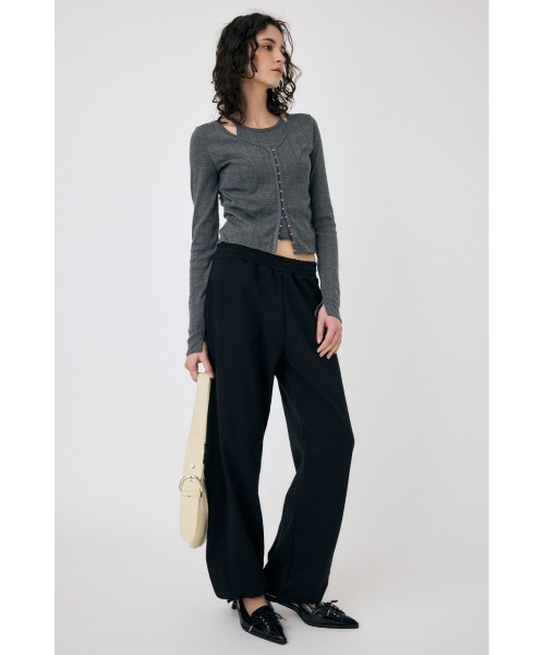 MOUSSY（マウジー）の「LAYERED 2WAY カーディガン（カーディガン/ボレロ・レディース・ホワイト系その他/ライトイエロー/チャコールグレー・FREE）」の6枚目の写真