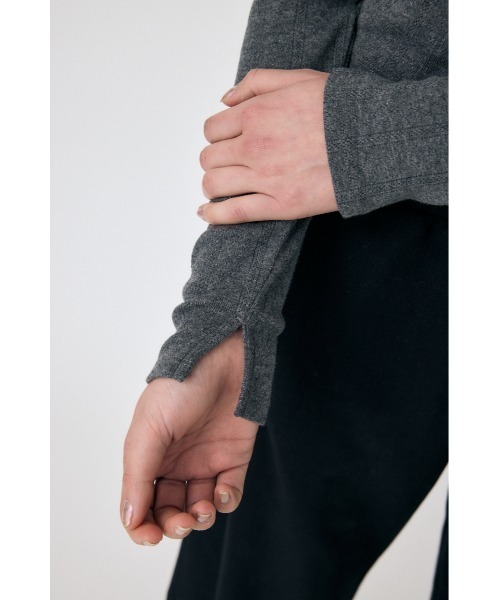 MOUSSY（マウジー）の「LAYERED 2WAY カーディガン（カーディガン/ボレロ・レディース・ホワイト系その他/ライトイエロー/チャコールグレー・FREE）」の15枚目の写真