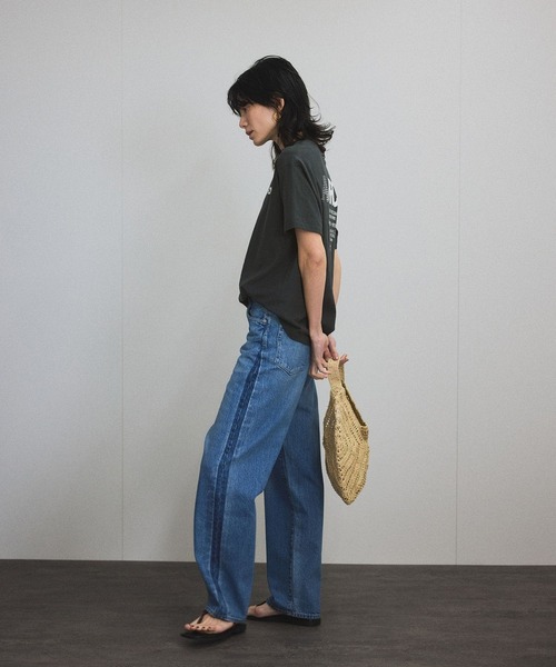 AMERICANA（アメリカーナ）の「【Americana（アメリカーナ）】ラフィー丸胴 プリントT（Tシャツ/カットソー・レディース・ホワイト系その他5/スミクロ・FREE）」の14枚目の写真