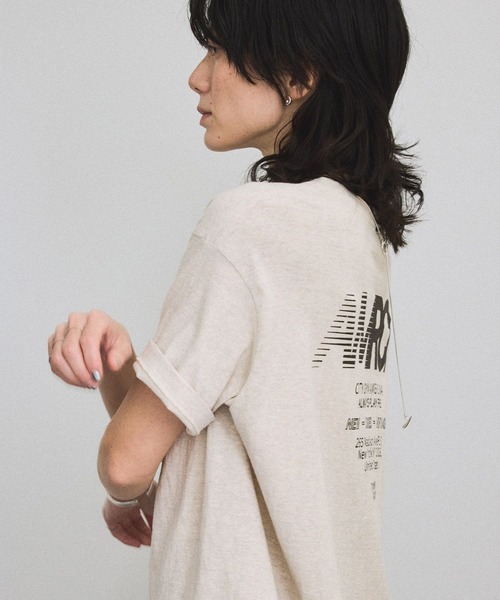 新品 Americana アメリカーナ　ラフィー丸胴 プリント Tシャツ AMERICANA [アメリカーナ] ''ラフィー丸胴 プリントT'' (LADIES