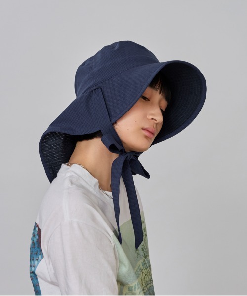 OVERRIDE（オーバーライド）の「OVERRIDE  WATER RE SNAP ROLLHAT SGP / オーバーライド（ハット・レディース・ブラック/ダークブルー/ベージュ・58cm）」の11枚目の写真