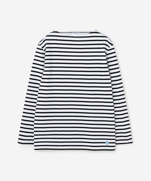 ORCIVAL フランス製 バスクシャツ 6 ブラック×ホワイト ORCIVAL | コットンロード フレンチバスクシャツ MEN（Tシャツ