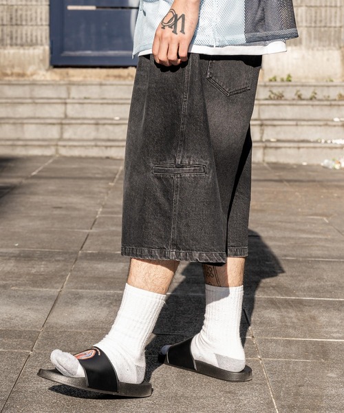 Subciety（サブサエティ）の「Denim bermuda pants（デニムパンツ・メンズ・ブラック/インディゴブルー・X-LARGE/LARGE/MEDIUM/SMALL/X-SMALL）」の19枚目の写真