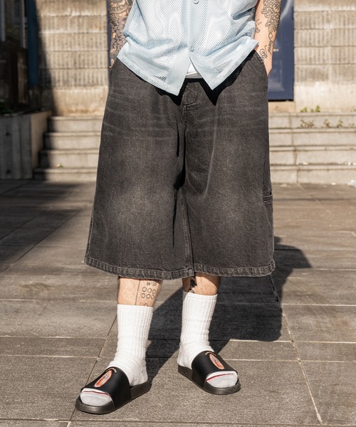 Subciety（サブサエティ）の「Denim bermuda pants（デニムパンツ・メンズ・ブラック/インディゴブルー・X-LARGE/LARGE/MEDIUM/SMALL/X-SMALL）」の20枚目の写真