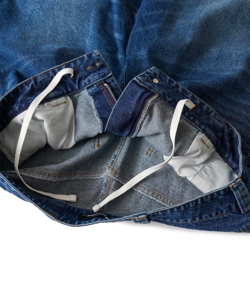 Subciety（サブサエティ）の「Denim bermuda pants（デニムパンツ・メンズ・ブラック/インディゴブルー・X-LARGE/LARGE/MEDIUM/SMALL/X-SMALL）」の13枚目の写真