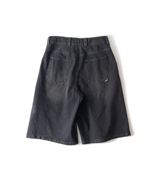 Subciety（サブサエティ）の「Denim bermuda pants（デニムパンツ・メンズ・ブラック/インディゴブルー・X-LARGE/LARGE/MEDIUM/SMALL/X-SMALL）」の4枚目の写真