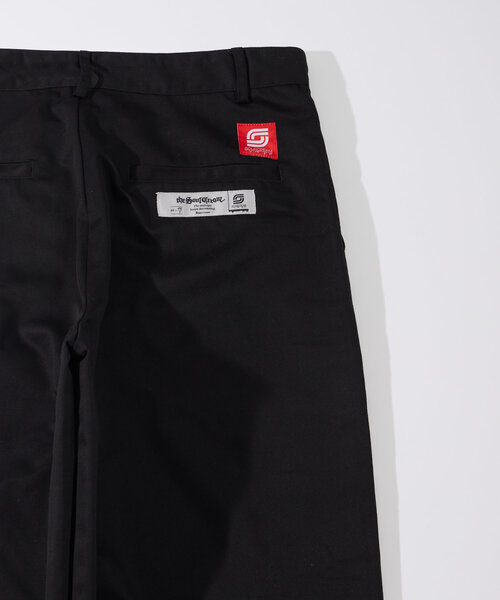 WHO'S WHO gallery（フーズフーギャラリー）の「【Sourcream/サワークリーム】ツイルスタッズパンツ 【セットアップ対応】（チノパンツ・レディース・チャコールグレー/ベージュ/ブラック・LARGE/MEDIUM）」の7枚目の写真