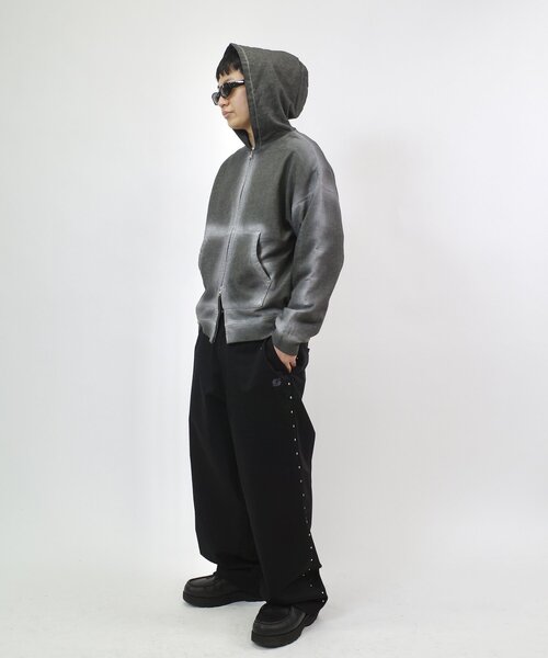 WHO'S WHO gallery（フーズフーギャラリー）の「【Sourcream/サワークリーム】ツイルスタッズパンツ 【セットアップ対応】（チノパンツ・レディース・チャコールグレー/ベージュ/ブラック・LARGE/MEDIUM）」の18枚目の写真