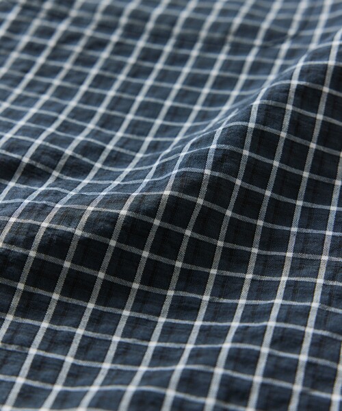 FREAK'S STORE（フリークスストア）の「限定展開 Relax Fit リラックスフィット レギュラーカラー ショートスリーブ チェック シャツ（シャツ/ブラウス・メンズ・ブラック/サックスブルー/チャコールグレー/ブラウン/ベージュ/ホワイト・LARGE/MEDIUM/SMALL）」の10枚目の写真