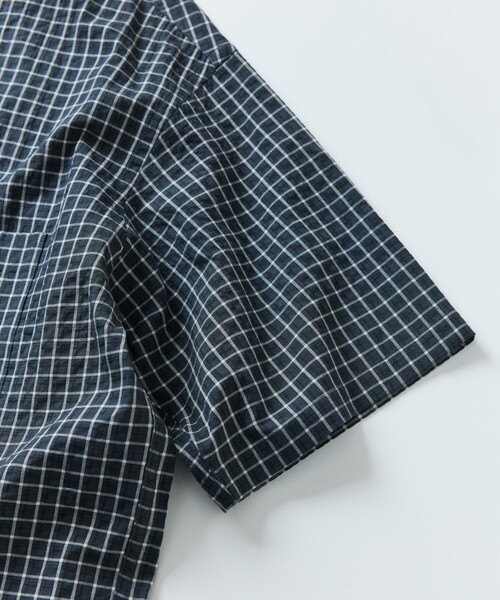 FREAK'S STORE（フリークスストア）の「限定展開 Relax Fit リラックスフィット レギュラーカラー ショートスリーブ チェック シャツ（シャツ/ブラウス・メンズ・ブラック/サックスブルー/チャコールグレー/ブラウン/ベージュ/ホワイト・LARGE/MEDIUM/SMALL）」の13枚目の写真