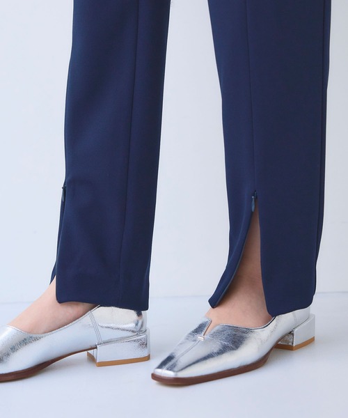 CROSS FUNCTION（クロスファンクション）の「《シワになりにくい》サマ美え ジョーゼットジョガーパンツ【CF/クロスファンクション】（その他パンツ・レディース・ブラック/ライトベージュ/ネイビー・M/L/LL）」の10枚目の写真