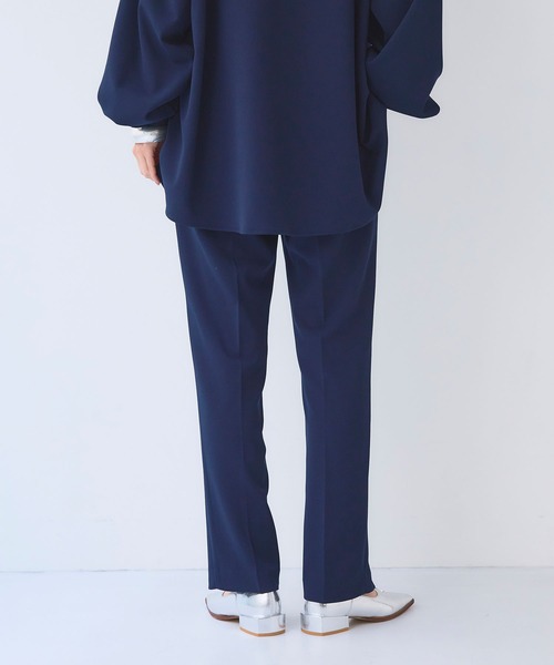 CROSS FUNCTION（クロスファンクション）の「《シワになりにくい》サマ美え ジョーゼットジョガーパンツ【CF/クロスファンクション】（その他パンツ・レディース・ブラック/ライトベージュ/ネイビー・M/L/LL）」の19枚目の写真